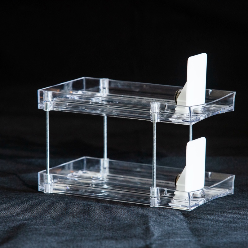 Plateau poussoir en plastique à 2 niveaux